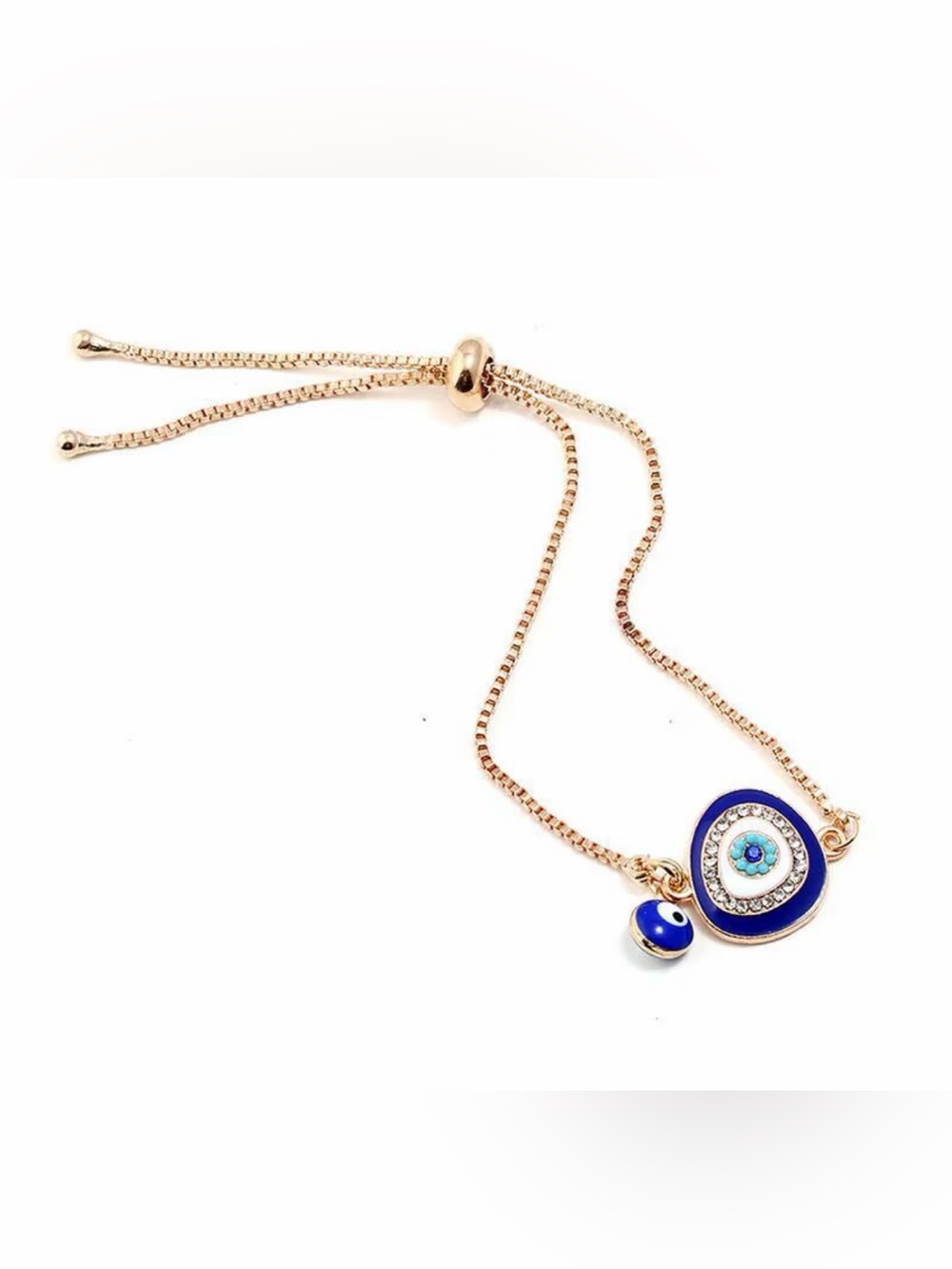 Evil Eye Adjustable Bracelet 18K Gold Plated